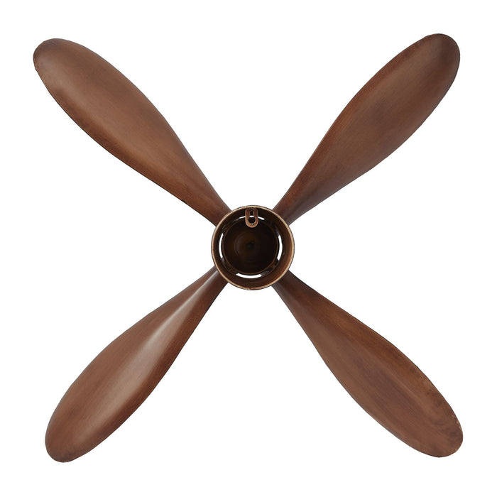 Deco 79 Metal Airplane Propeller 4 Blade Wall Decor with Aviation Detailing, 32 x 5 x 32, Brown