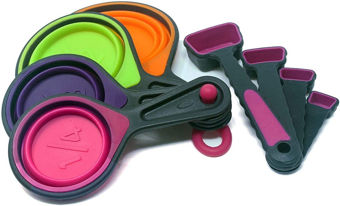 Collapsible Measuring Cups and Measuring Spoons