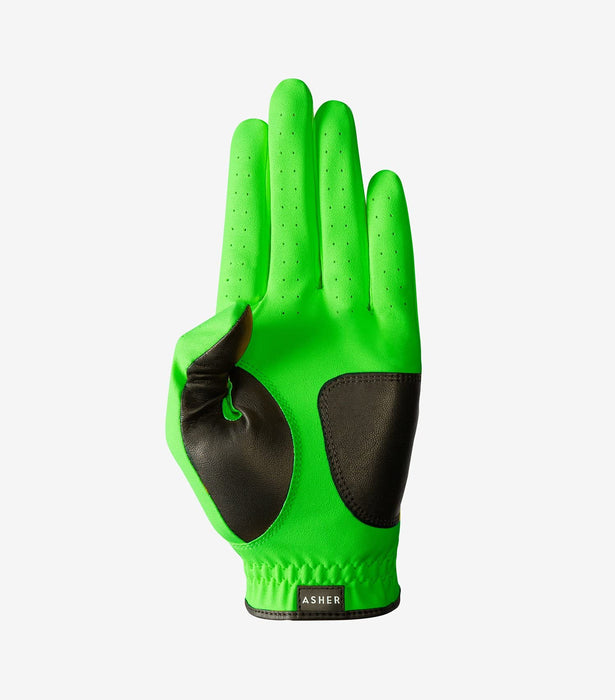 ASHER Asher Ladies Chuck Neon Green Golf Glove - Large (goes on Left Hand)