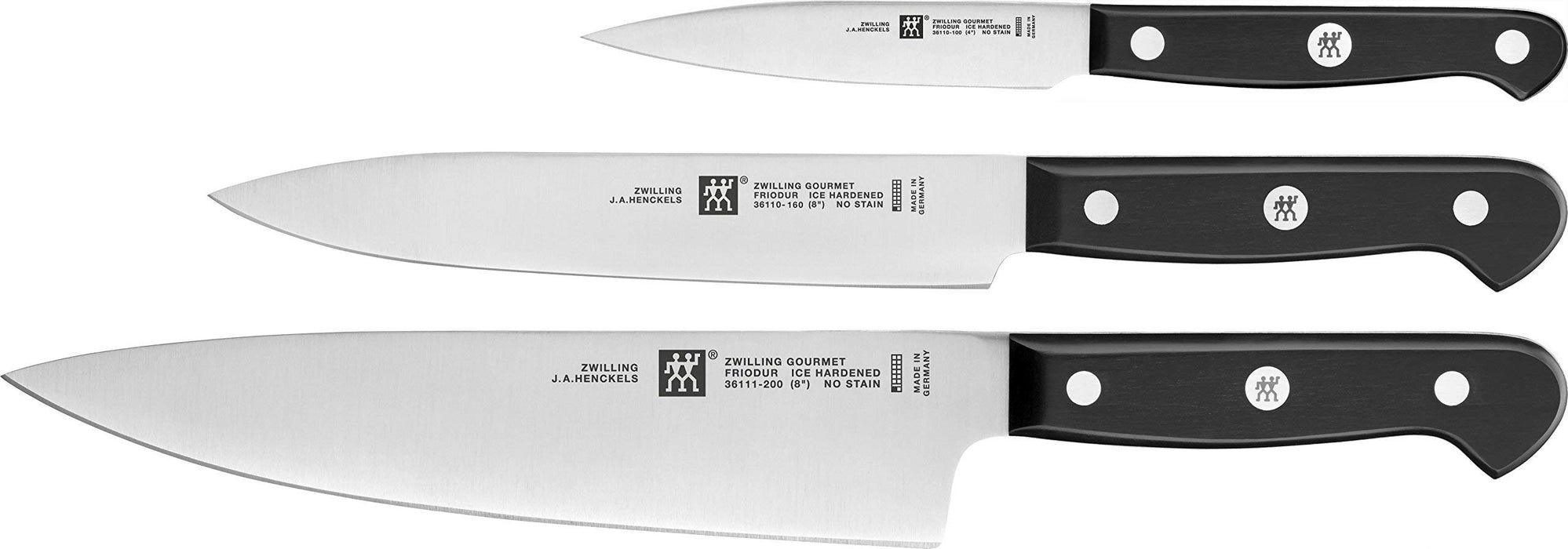 Zwilling Knife Set Gourmet 3 Parts, Stainless Steel, Silver/Black, 48 x 38 x 28 cm