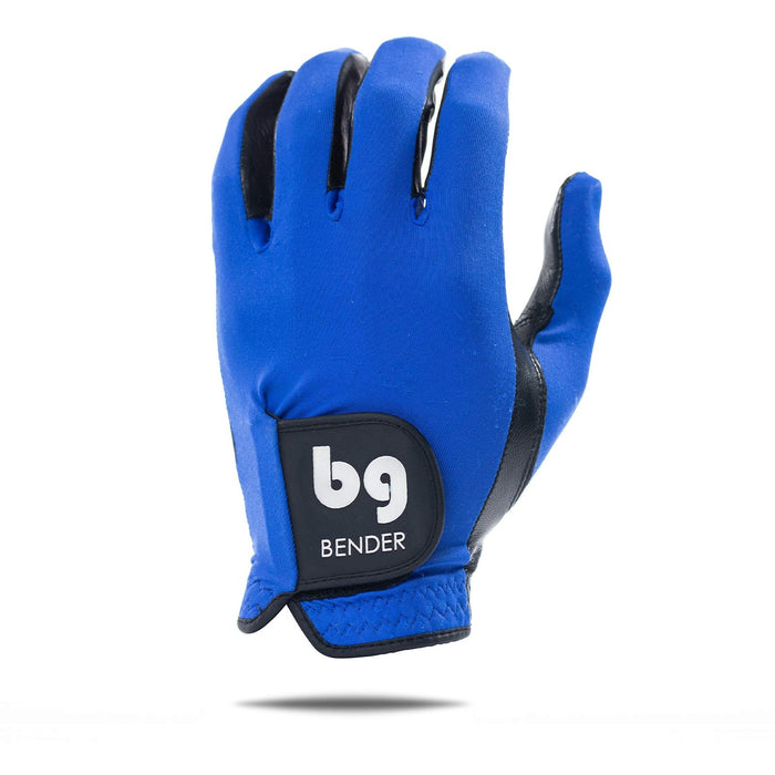 Bender Gloves | Spandex | Wear On Left Hand | (Blue, Large)
