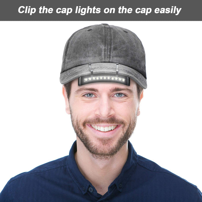 Pieces Clip Headlamps 11 LED Rotatable Cap Hat Clip Light LED Ultra —  CHIMIYA