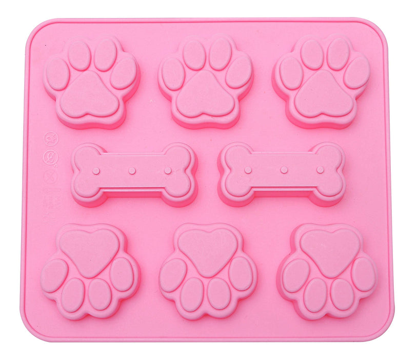 Silicone Gummy Molds Small Dog Treats Paw &Bone mini Molds