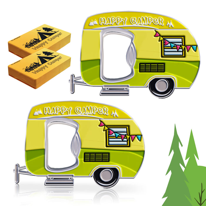 Magnetic Bottle Opener RV Camper Accessories for Inside Fun | Camping Beer Bottles Openers Outdoor Caravan Fridge Magnet Unique