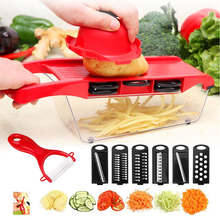  Vegetable peeler with container, kitchen peeler slicer