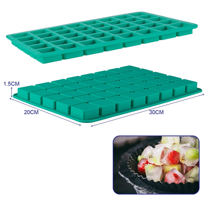 Ice Cube Tray With Lid Silicone Freezer Chocolate Jelly Mould