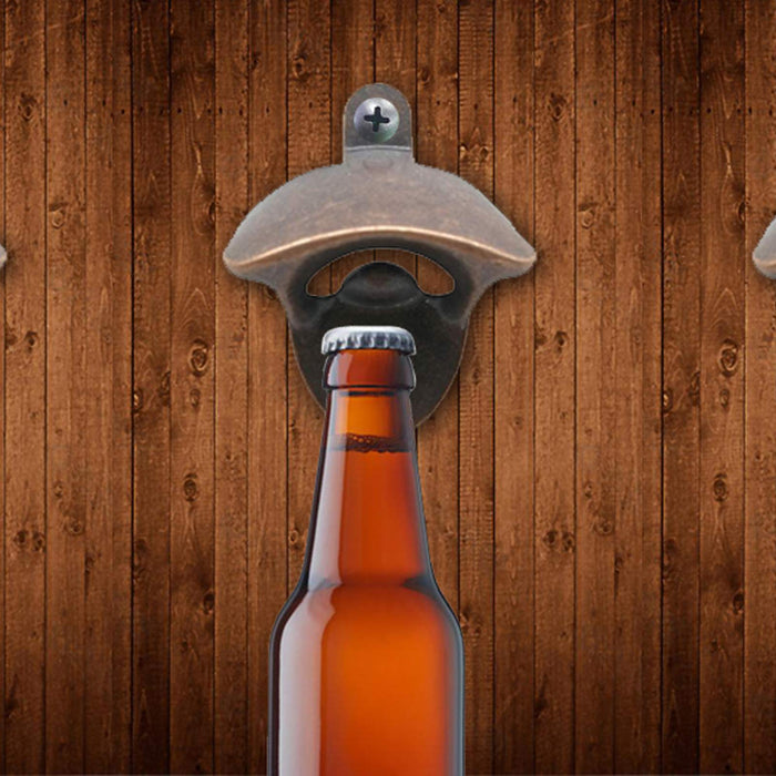 12PCS Wall Mounted Bottle Opener Vintage Beer Bottle Opener Suitable for Bars KTV Hotels Homes
