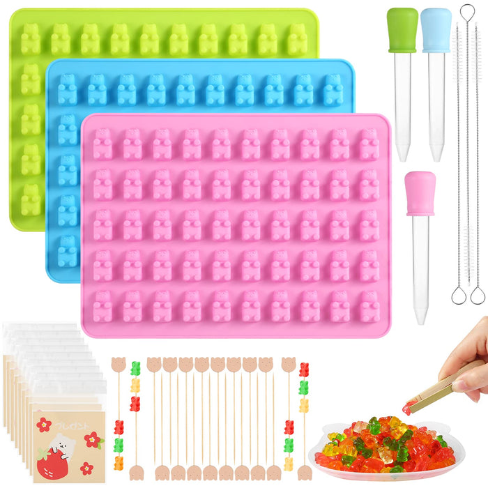 Small Gummy Bears Silicone Mold  Gummy Candy Silicone Mold in