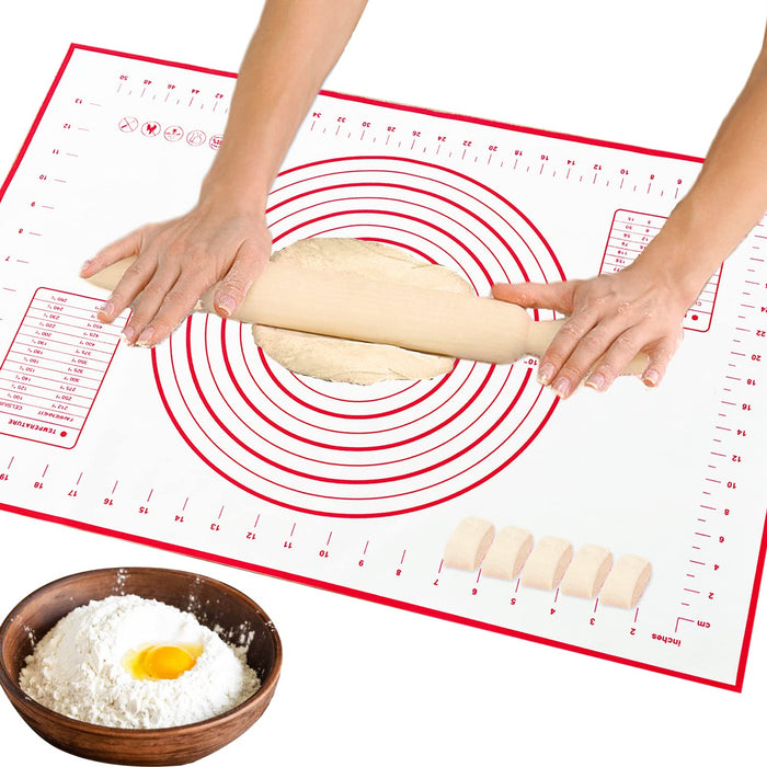 Large Silicone Pastry Mat Extra Thick Non Stick Baking Mat with
