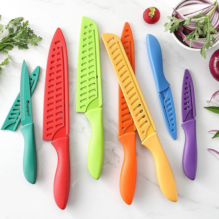 Mogaguo 7 Piece Rainbow Professional kitchen knife Set Dishwasher Safe —  CHIMIYA