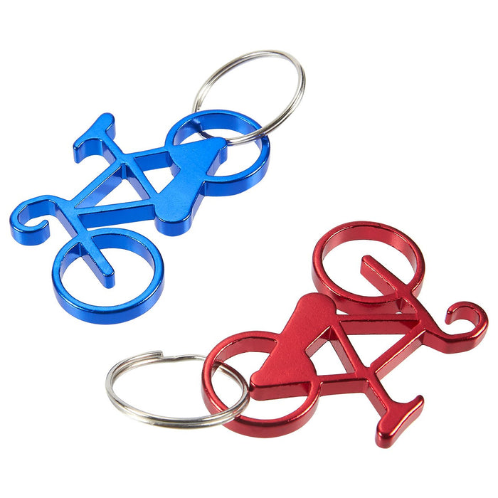 Juvale Keychain Bottle Opener - 12-Pack Bicycle Bike Portable Beer Bottle Metal Openers for Wedding Party Favor in 6 Colors