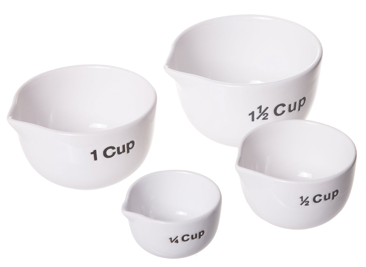 TAPBULL Collapsible Silicone Measuring Cups with 60ml/80ml/125ml/250ml - 4  Piece Set Kitchen Measuring Tools (4 Colors)