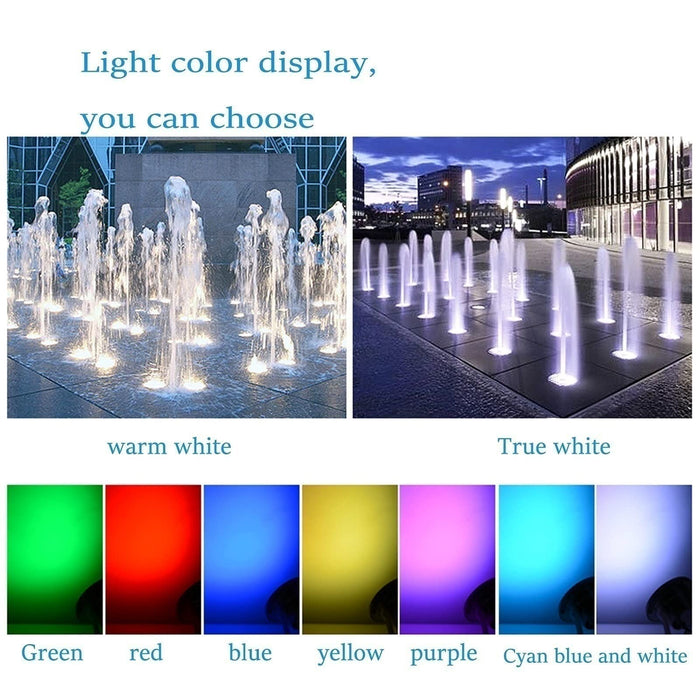 Outdoor Buried Lamp - Submersible LED Lights, IP68 Waterproof Outdoor Garden Light, Stainless Steel Pond Lights, Fountain Underwater Light, Landscape Decorative Lighting (Color : Warm White, Size :
