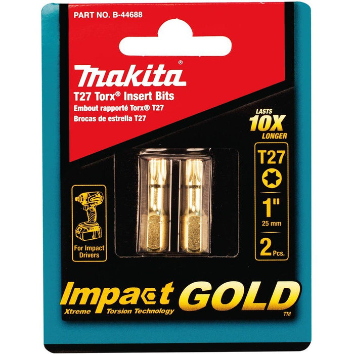 Makita B44688 Impat Gold 27 Torx Insert Bit 2Pk