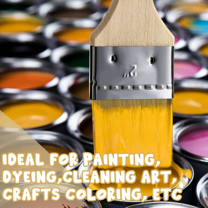 Nuogo 120 Pieces Chip Paint Brushes Bulk 2 Inch Bristle Paint