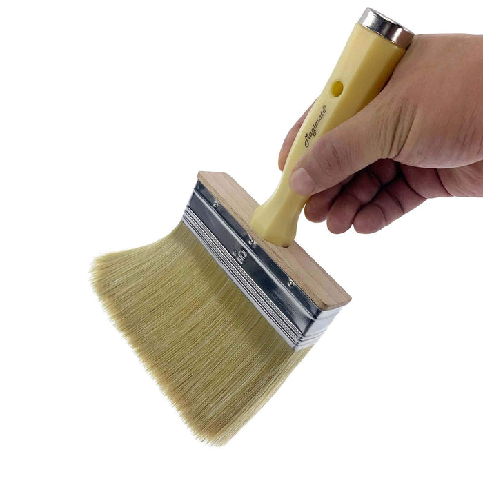 Magimate 4 Inch Wide Paint Brush Soft Thick Household Bristle Utility Stain  Brushes for Interior and