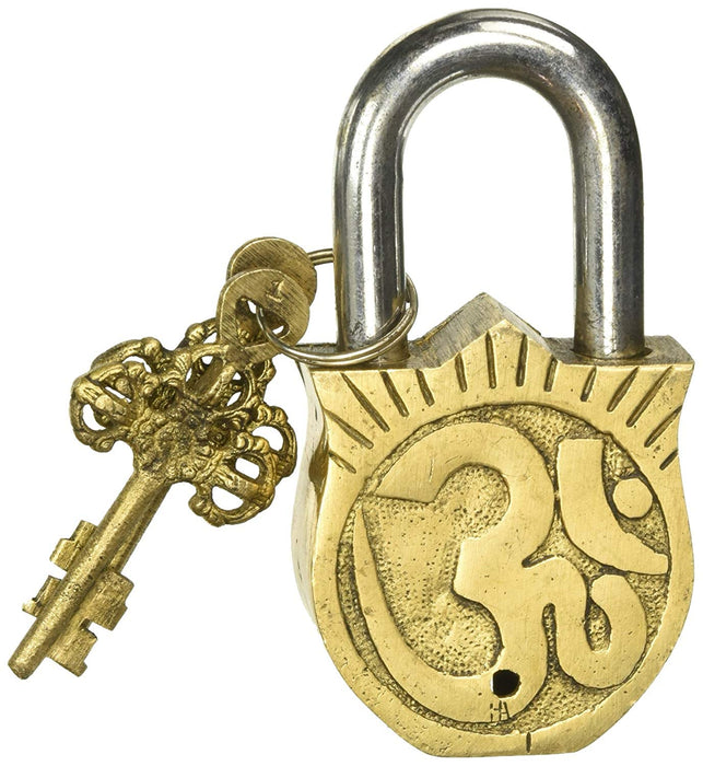 Brass Padlock - Lock with Keys - Working Functional - Brass Made