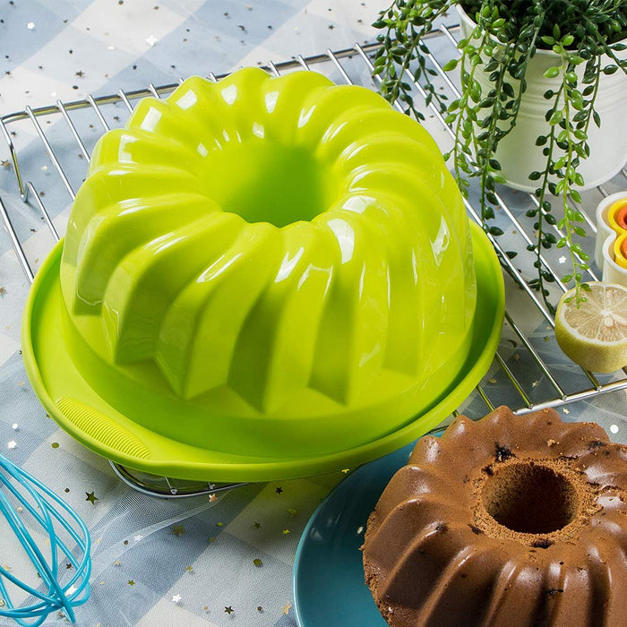 Webake 8 Inches Silicone Baking Bundt Cake Mold