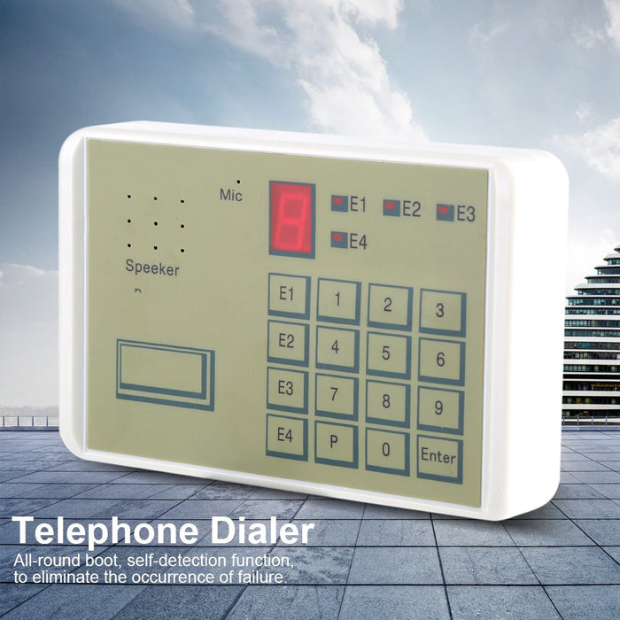 Wired Telephone Voice Auto dialer Safety Alarm System Burglar Security House Alarm System for Complete Home and Business Security with Mounting Accessories