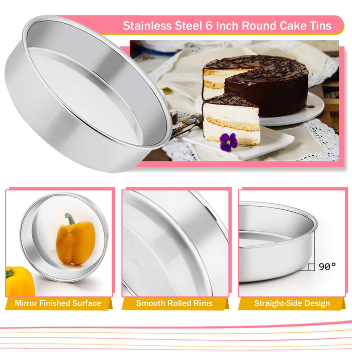 2pc 9inch Springform Pan Carbon Steel Non-Stick Leakproof Cheesecake Cake  Pan