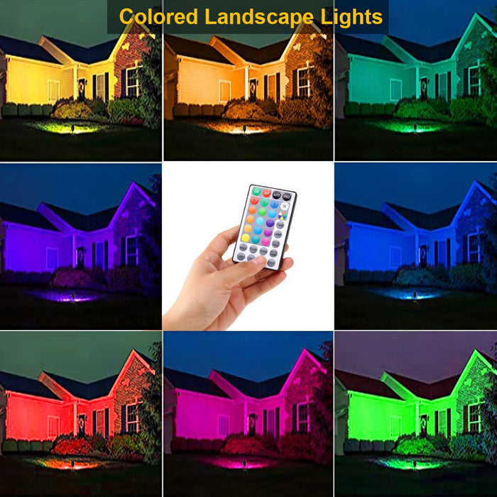 ECOWHO Outdoor Landscape Lighting, 12V LED Low Voltage Landscape Lights  Waterproof Outdoor Spotlights Plug in, Graden Lights with Connector for  Yard
