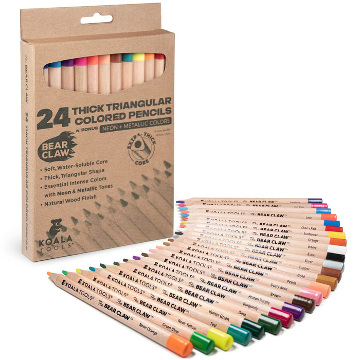 KOALA TOOLS - Bear Claw Colored Pencils for Adults and Kids, Water Sol —  CHIMIYA