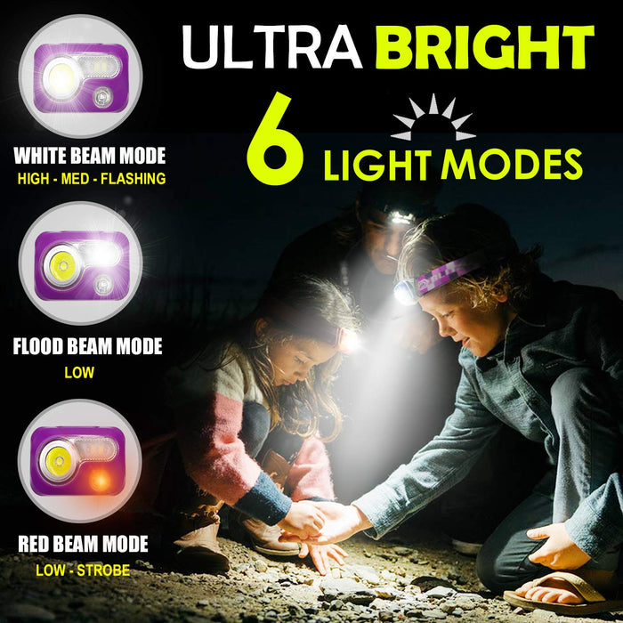 BLITZU Rechargeable Led Headlamps Camping Essentials for Camper