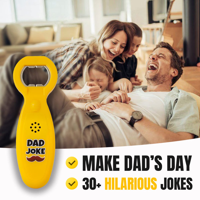Dad Joke Bottle Opener | A funny  for Dad with 30+ hilarious Dad Jokes