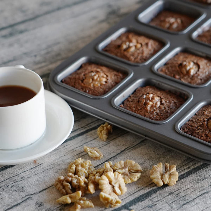 BAKE BOSS Nonstick Sturdy Handle Square Brownie Cake Baking Pan 8 Inch —  CHIMIYA