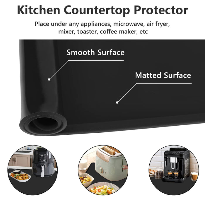 Silicone Mats For Kitchen Counter, Large Silicone Countertop Protector ,  Nonskid Heat Resistant Desk Saver Pad High Quality