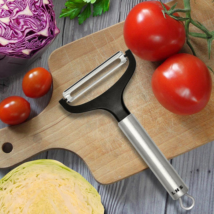 LHS Vegetable Peeler for Kitchen, Stainless Steel Potato Peeler