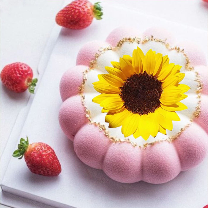 Large Cake Mold, Silicone Cake Baking Pan, Sun Flower Birthday