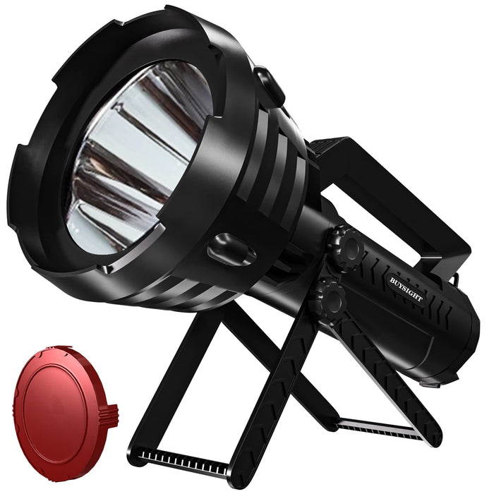 BUYSIGHT Rechargeable Spotlight Flashlight High Lumens 120000