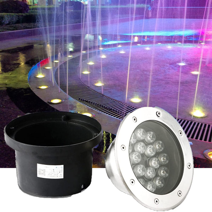 GUODDM Recessed Underwater Light - Recessed Spotlight, 12V Waterproof Underwater Light, IP68 Waterproof Underwater Pool Led Light Decorations, Outdoor LED Deck Lights for Stairs, Step, Fence