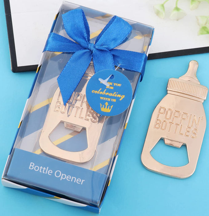 15 pcs Poppin Bottle Openers for Baby Shower Favors,s,Decorations and Souvenirs，Bottle Opener for Baby Shower Souvenirs