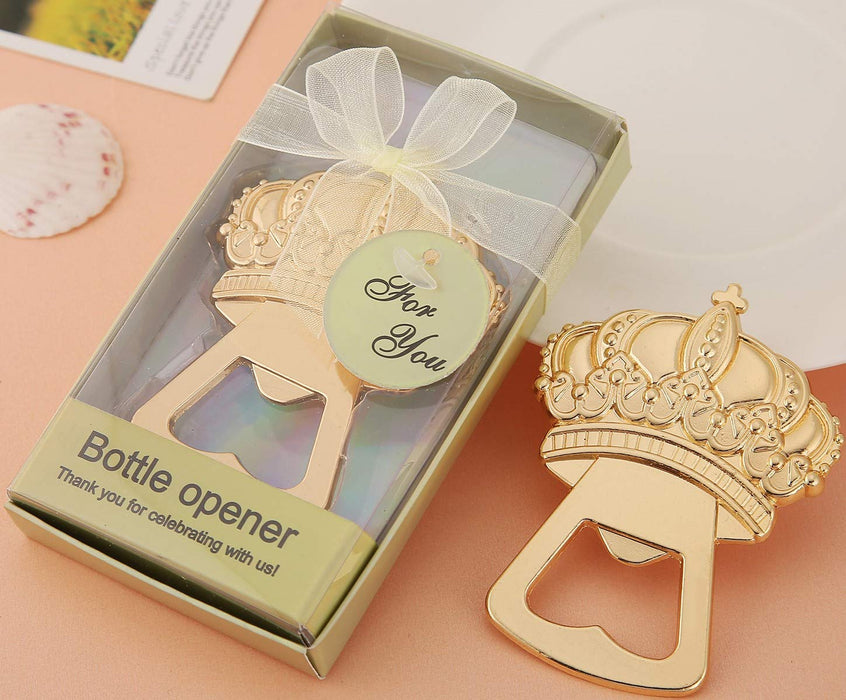 Set of 24 Crown Bottle Openers for wedding Party Favor Baby Shower Souvenirs s Birthday Bridal Shower Favor or Party Decoration