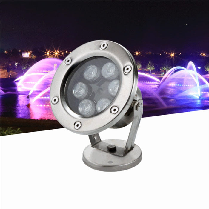 GUODDM Submersible LED Lights - Landscape Up Down Light 6W RGB, LED Decorative Spotlight Lamp 12V/24V, for Indoor Outdoor Yard Step Wall Lighting (Color : RGB, Size : 6w(24v))