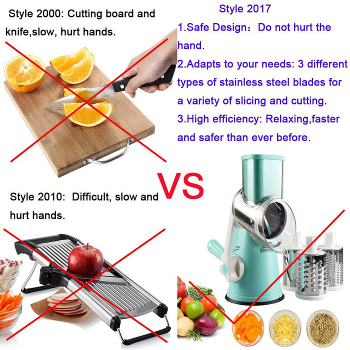Stainless Steel Slicer Shredder Attachment with 3 Sizes Blades for Kitchen  Aid Mixer, Vegetable Fruit Slicer Choppers Cheese Grater Attachment 