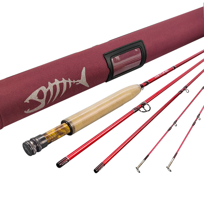 Aventik Stalker Fly Fishing Rod 4 Sections, 2/3 / 4WT, Fast Action IM1 —  CHIMIYA