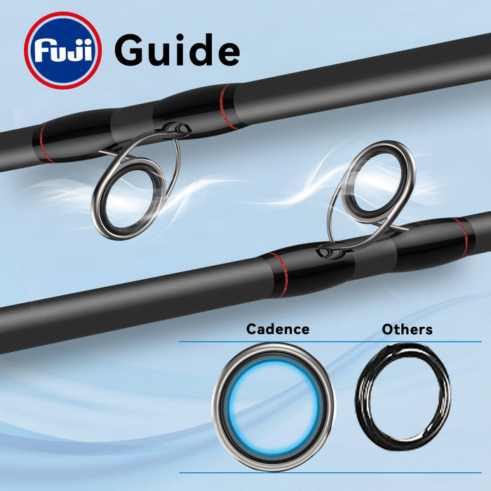 Cadence Vigor Fishing Rod, 30-Ton Carbon Blank, Fuji Reel Seat