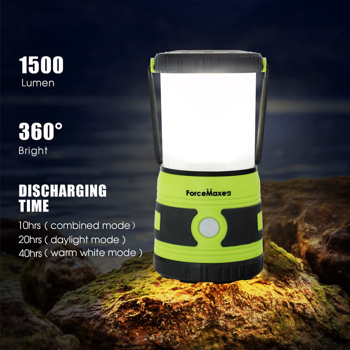 LED Camping Lantern, Rechargeable Batteries Powered Lantern 2500LM