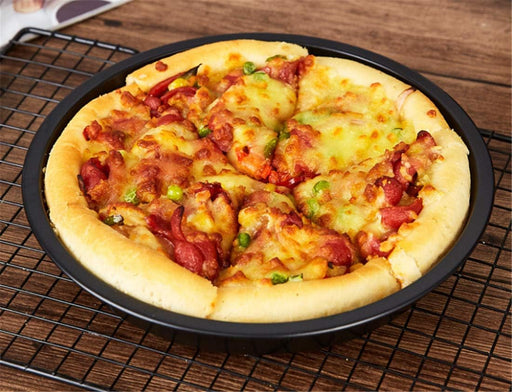 TOPYUEYILIYI 6 Inch Pizza Pan Nonstick Round Baking Tray Carbon