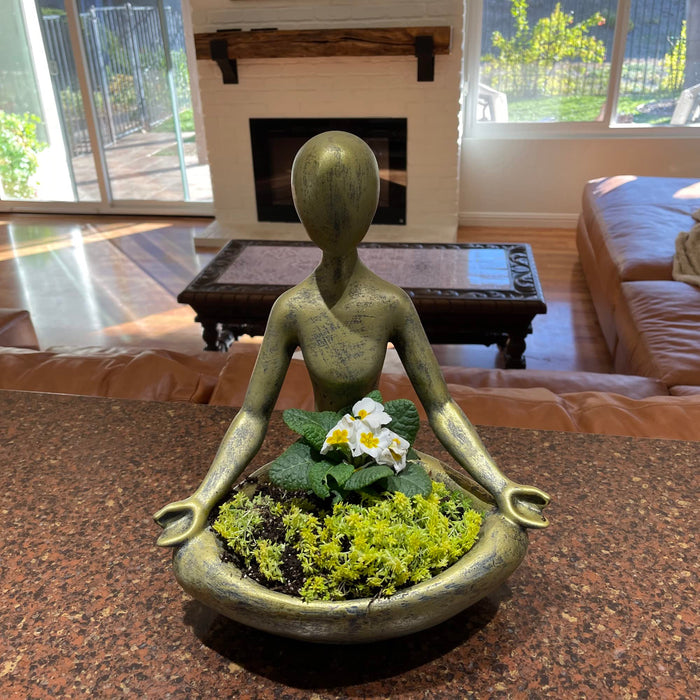 ZESTIGREENS Deluxe Yoga Zen Meditation dEcor, Yoga Pose Statue ...
