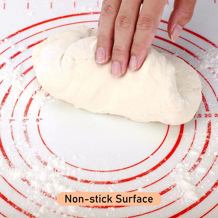 Large Silicone Pastry Mat, 20 X 28 Non-Stick Silicone Baking Mat with  Measurements,Cook's Aid Dough Rolling Mat,Baking Mat Sheet for Oven