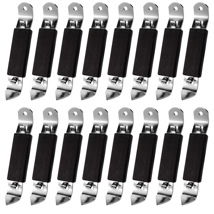 Hedume 16 Pack Magnetic Bottle Openers, Heavy Duty Stainless Steel Bottle Openers, Can Tapper Bottle Opener with Magnet for Home