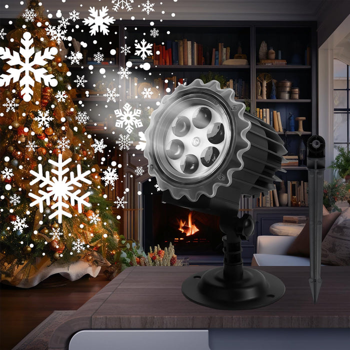 Christmas Snowflake Projector Lights, Rotating LED Snowfall