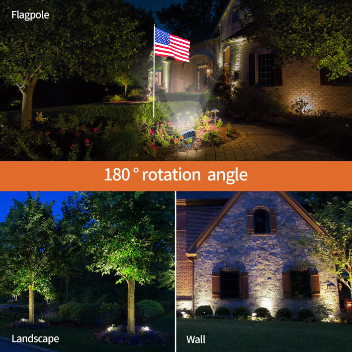 LED Outdoor landscape lighting bronze spot light, 6watt, cool white