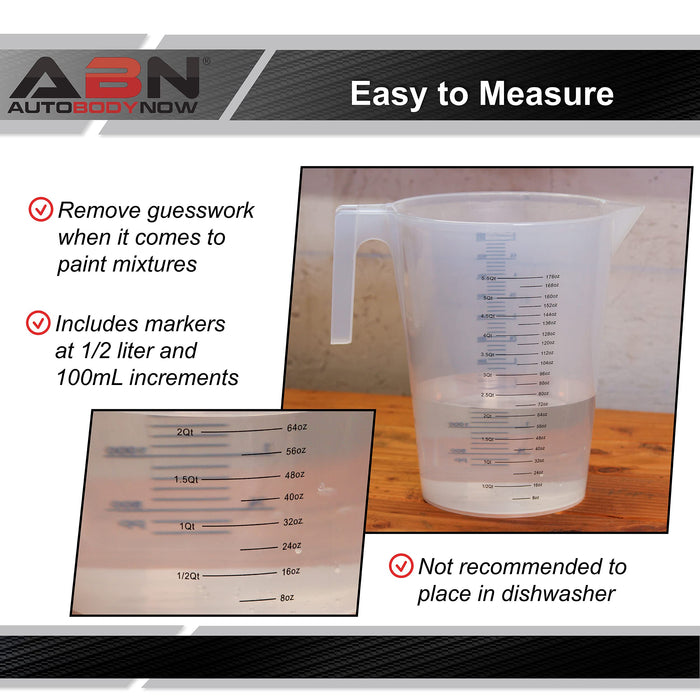 ABN Large Plastic Measuring Pitcher 3-Pack - 5 Liter Measuring Contain —  CHIMIYA