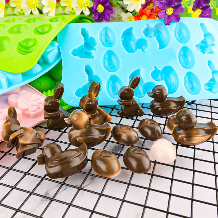 Easter Egg Silicone Mold Egg Molds for Chocolate 5 Packs Egg Shaped Mo —  CHIMIYA