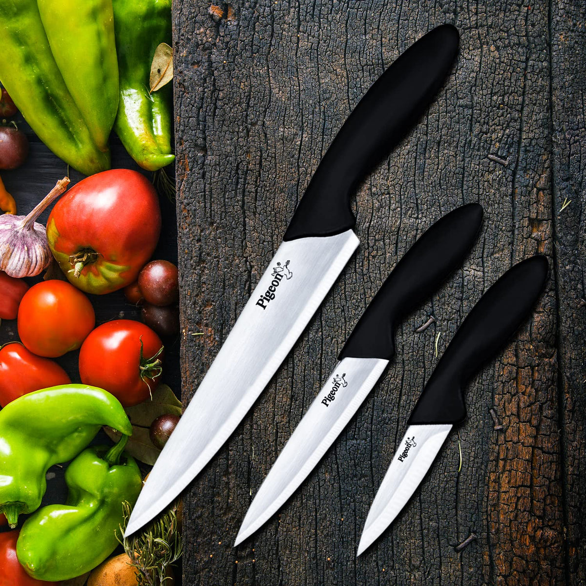  NEW Ceramic Knives With Covers 4 Pcs Quality Kitchen Knife Set  with Stain Resistant 6 inch Chef Knife, 5 inch Steak Knife, 4 inch Fruit  Knife, Peeler (Green): Home & Kitchen